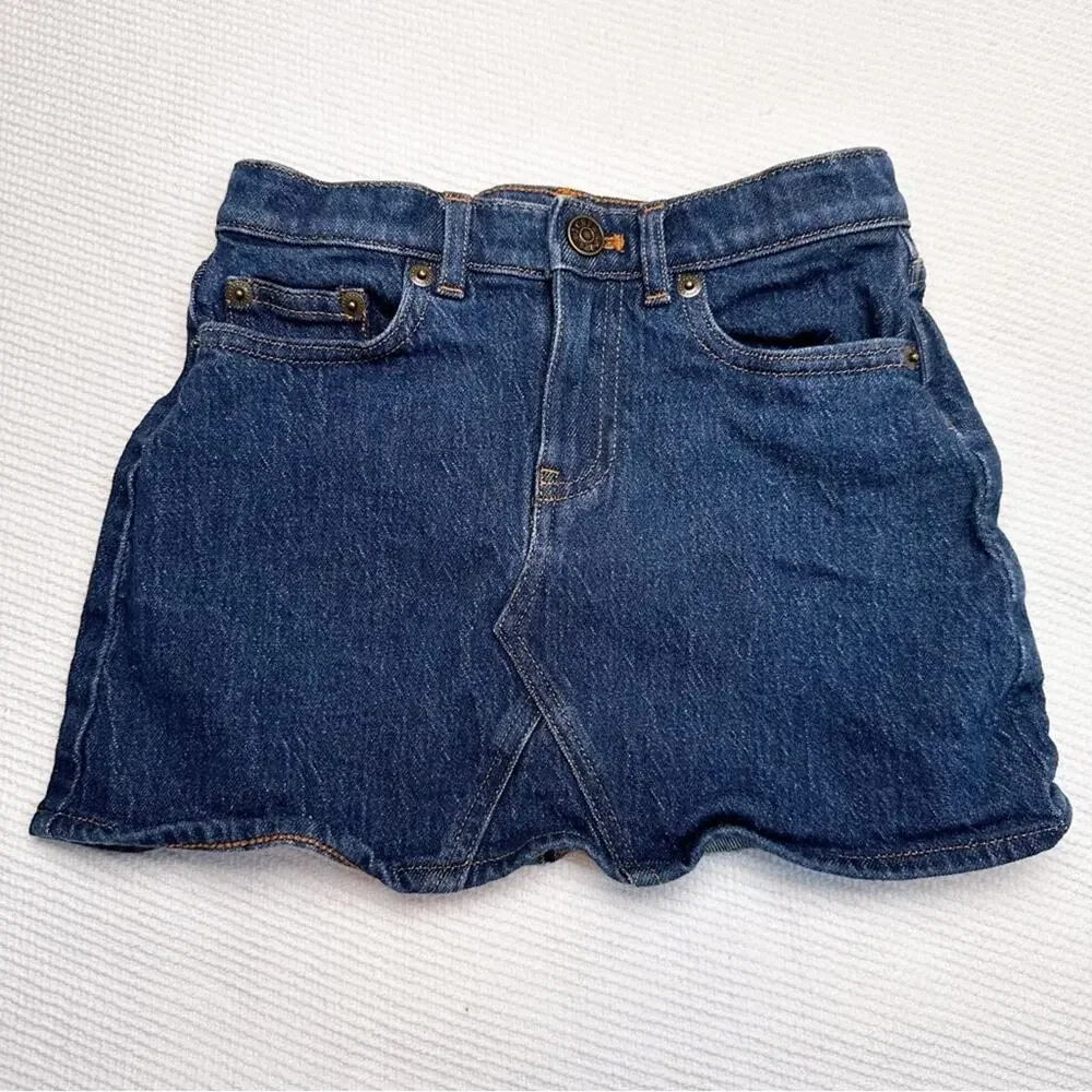Crewcuts by J. Crew Denim Heart Jean Skirt 6